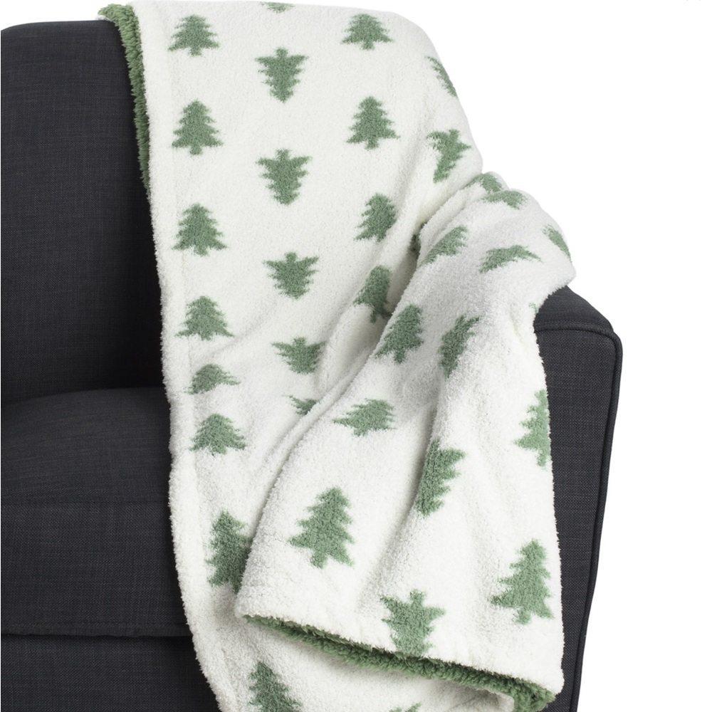 ISAAC MIZRAHI 50×70 Sherpa Feather Knit Throw